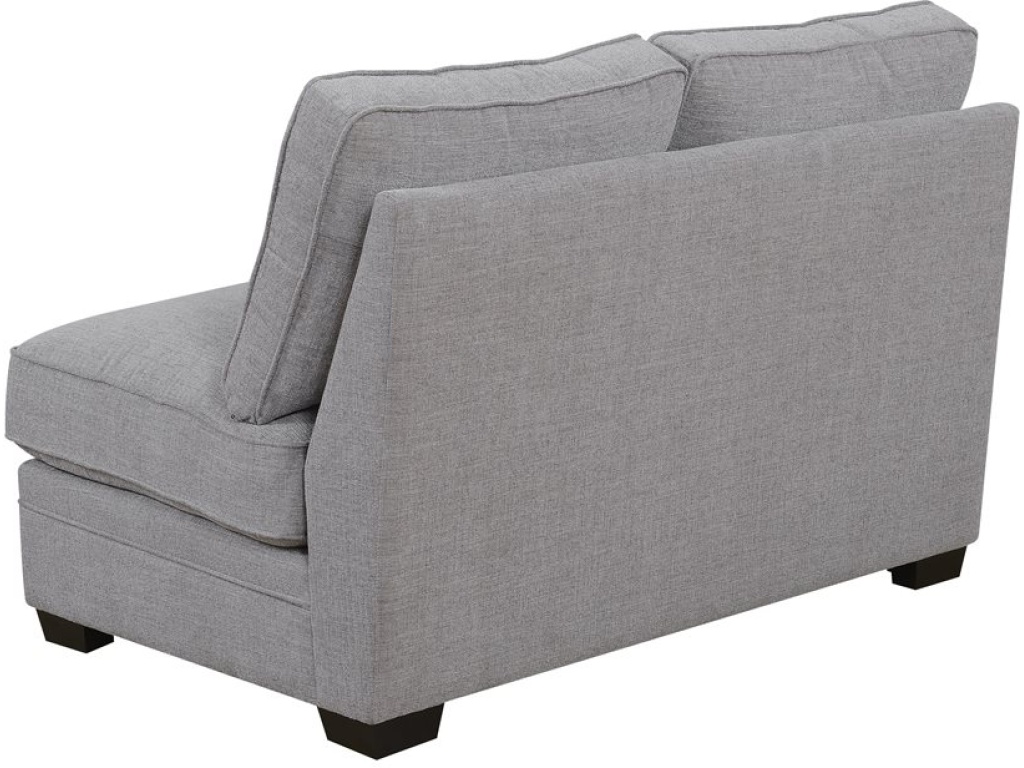 Armless Loveseat-Light Grey - image 1