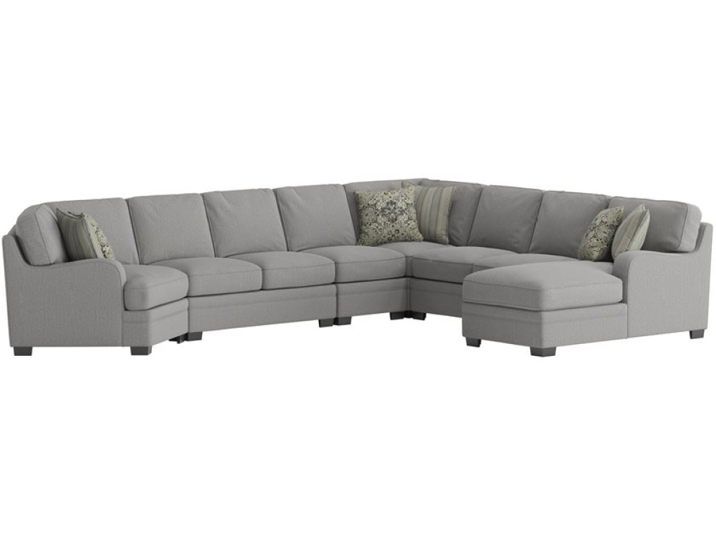 Analiese-Modular 6Pc Sectional W / 6 Pillows -Lt Grey - image 1
