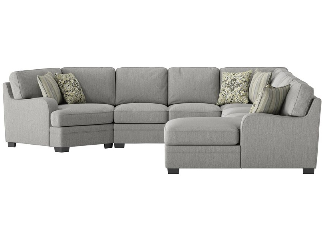 Analiese-Modular 5Pc Sectional W / 6 Pillows -Lt Grey - image 1