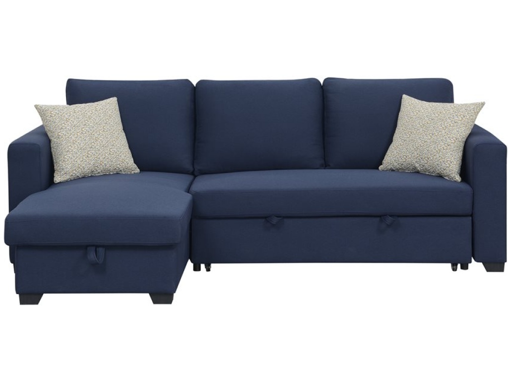 Lsf-Rsf Chaise  W / 1 Pillow-Navy - main image
