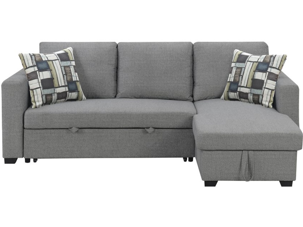 Lsf-Rsf Chaise  W / 1 Pillow-Grey - main image