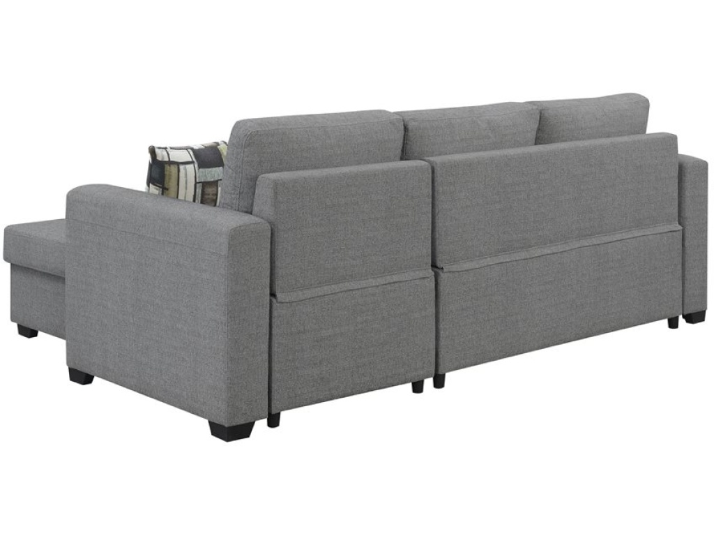 Lsf-Rsf Chaise  W / 1 Pillow-Grey - image 1