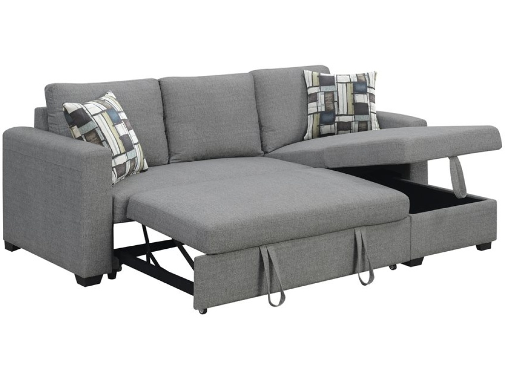 Lsf-Rsf Chaise  W / 1 Pillow-Grey - image 5