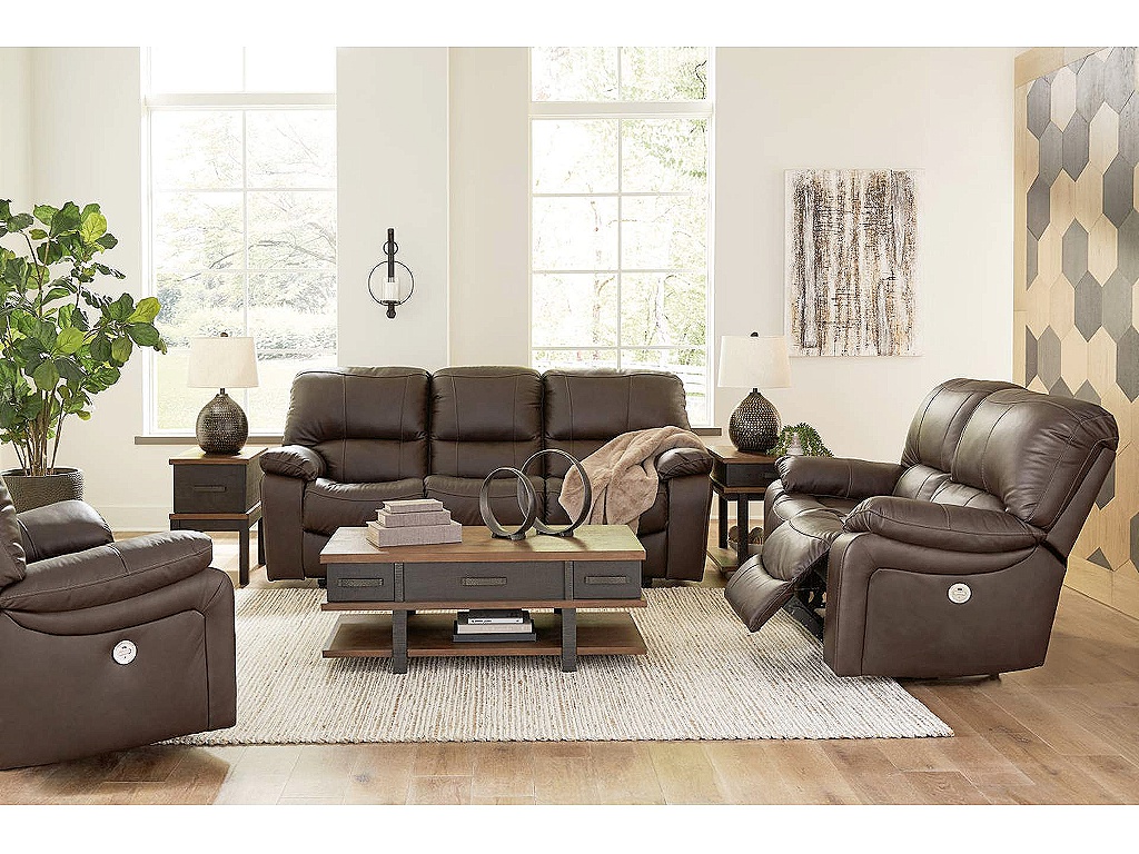 Leesworth Power Reclining Sofa, Loveseat and Recliner - main image