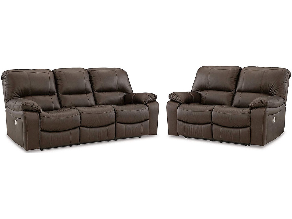 Leesworth Power Reclining Sofa and Loveseat - image 1