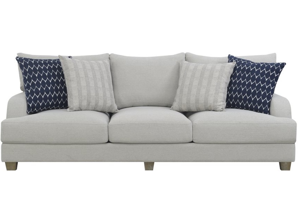 Sofa W / 4 Pillows-Grey - image 1