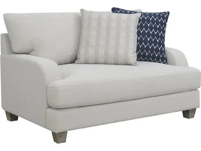 Chair & Half W / 2 Pillows-Grey