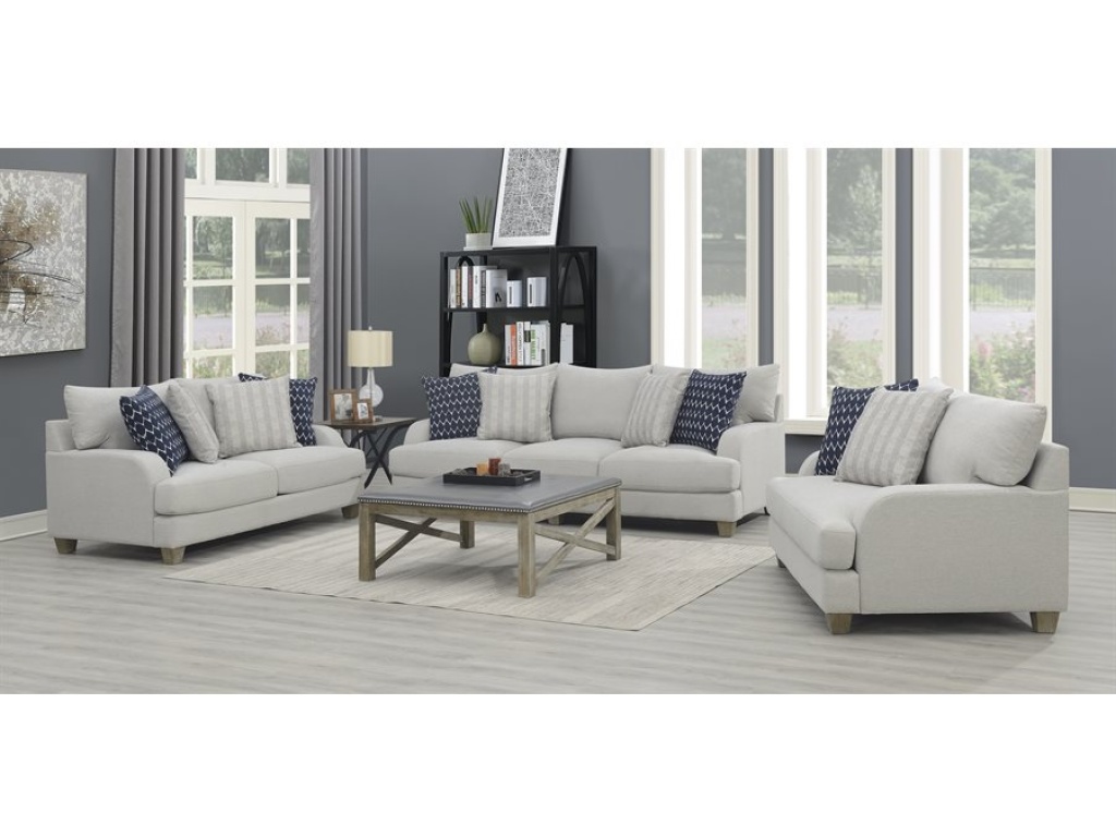 Chair & Half W / 2 Pillows-Grey - image 6