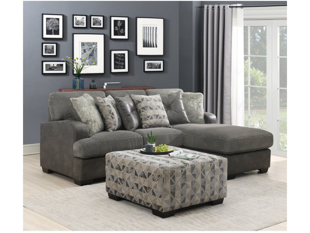 Lsf Loveseat W / 3 Pillows-Grey - image 14