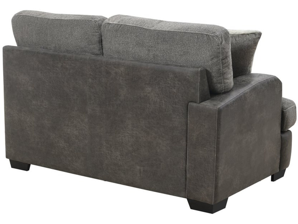Lsf Loveseat W / 3 Pillows-Grey - image 2