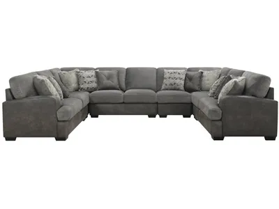 Berlin-6Pc Lsf Love-2 / Corner Chairs-Armless Chair-Armless Love-2 / Corner Chairs-Rsf Love W / 9 Pillows