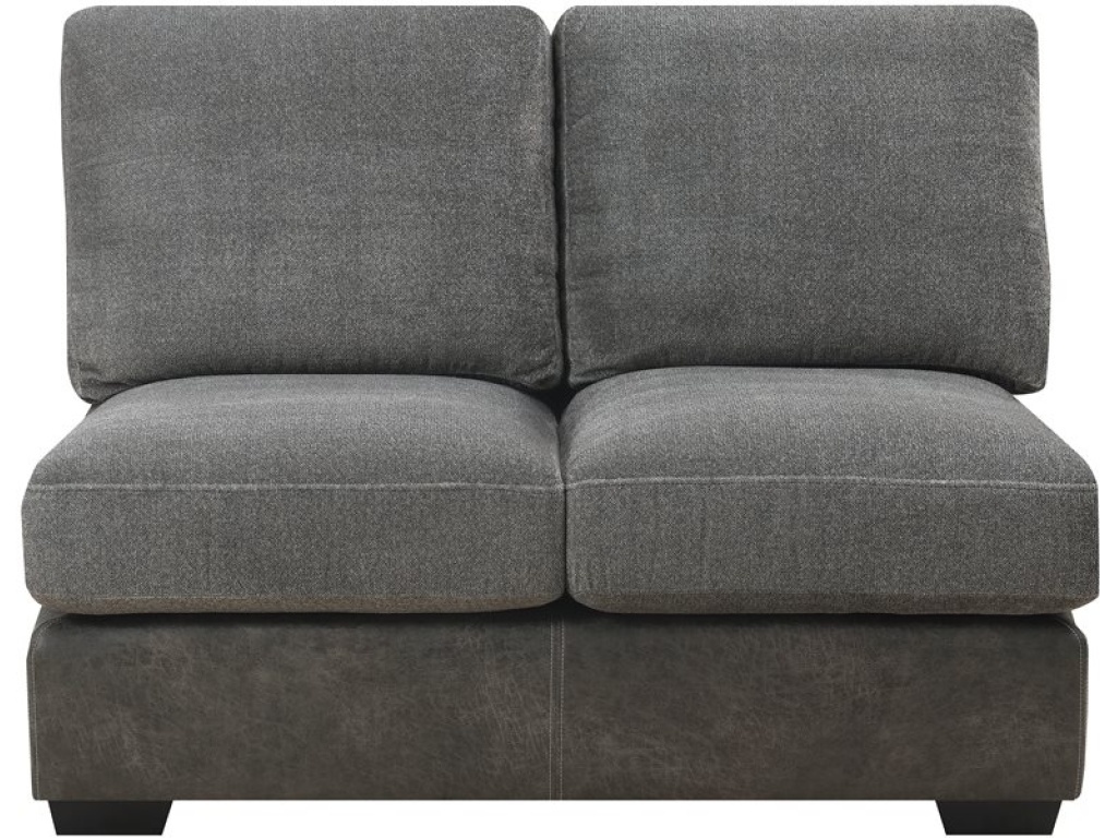 Berlin-4Pc Sectional-Lsf Love-Corner Chair-Armless Love-Rsf Chaise W / 9 Pillows-Grey - image 9
