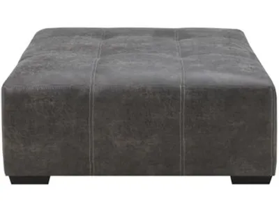Large Ottoman W / Castors-Grey
