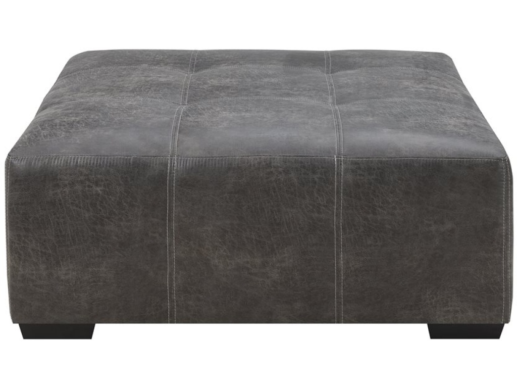Large Ottoman W / Castors-Grey - image 1