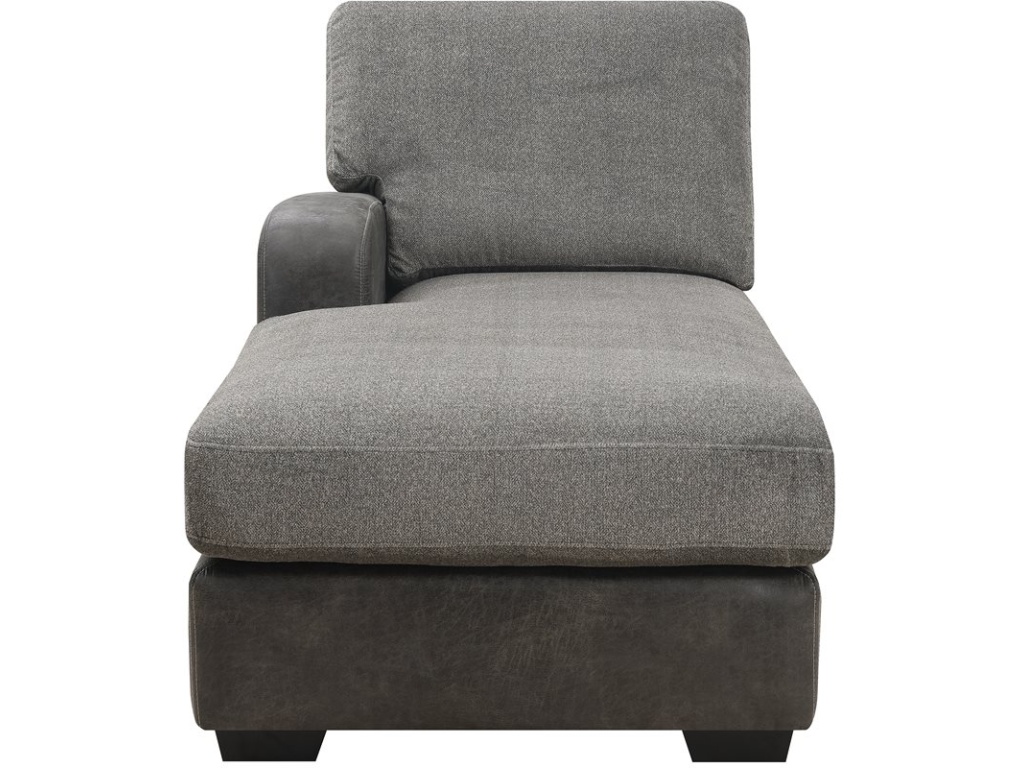 Lsf Chaise W / 3 Pillows-Grey - image 1