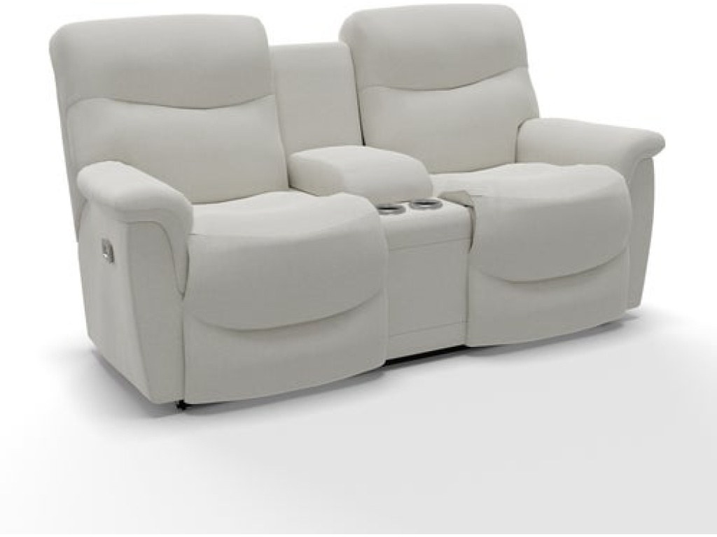 James Power Reclining Loveseat w/ Headrest & Console - main image