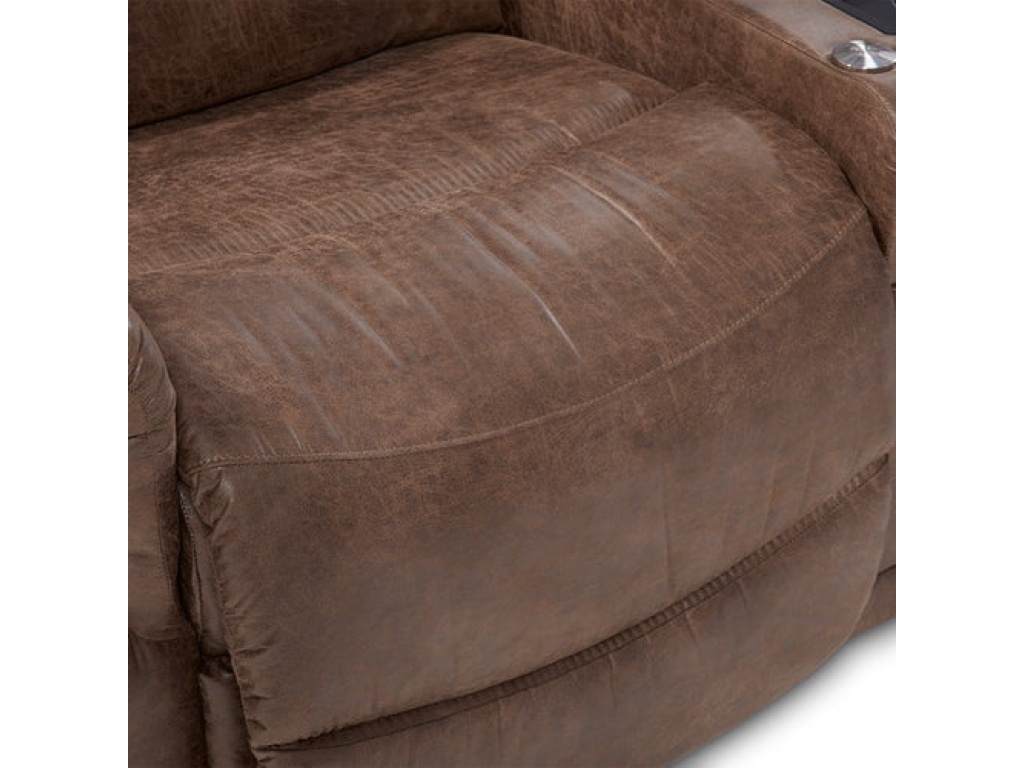 James Power Reclining Loveseat w/ Headrest & Console - image 10