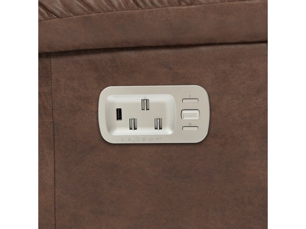 James Power Reclining Loveseat w/ Headrest & Console - image 8