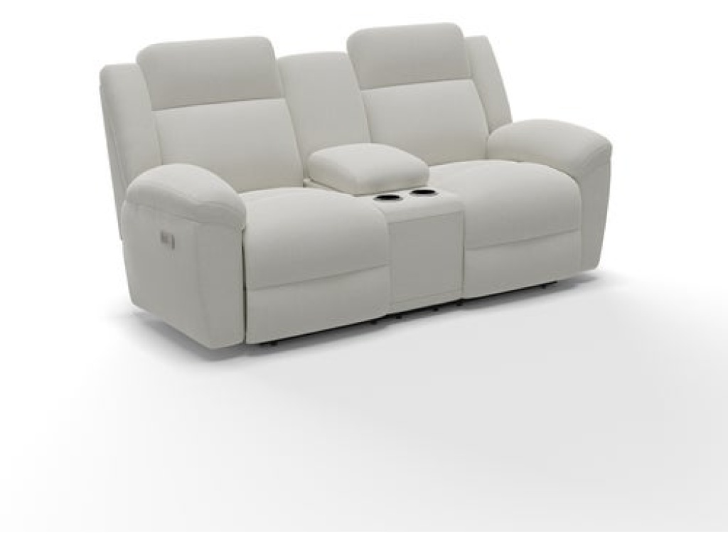 Joel Power Reclining Loveseat w/ Headrest & Console - main image