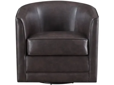 Swivel Chair-Dark Brown - Alternative View