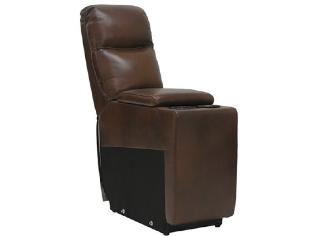 Console W /  Storage & Cupholders - Brown Leather - main image