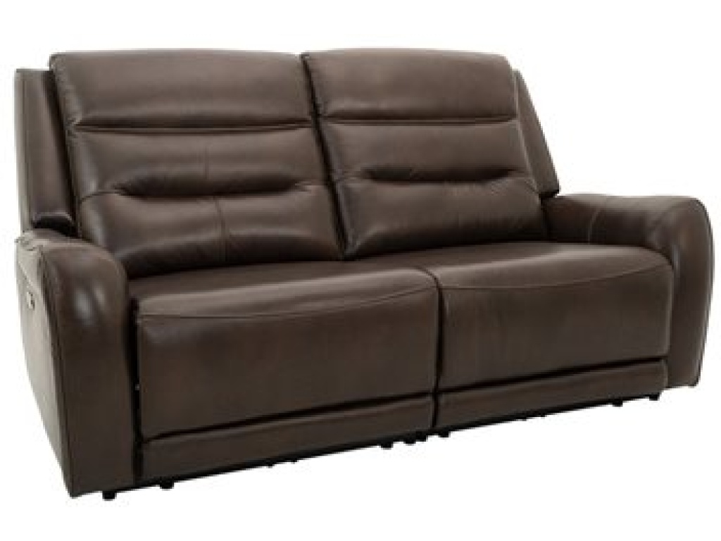 2Pc - Dual Power Loveseat W /  2 Recliners - Brown Leather - main image