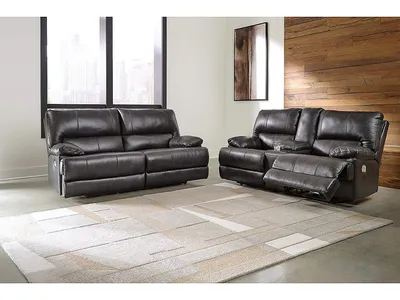 Mountainous Power Reclining Sofa and Loveseat