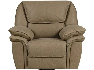 Swivel Glider Recliner-Light Brown - Alternative View