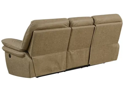 Power Sofa W /  Usb Power Outlet-Light Brown - Alternative View