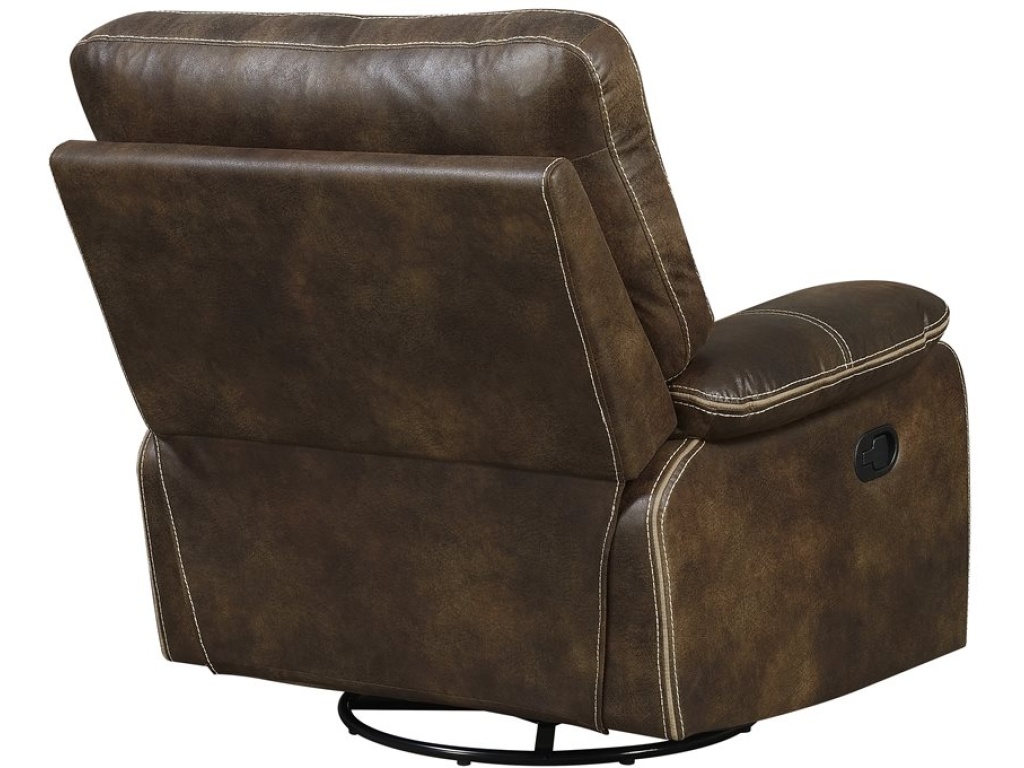 Swivel Glider Recliner-Brown - image 2