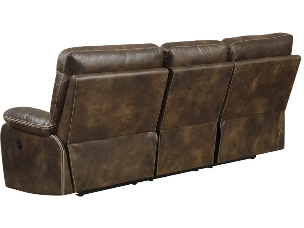 Power Sofa W / Usb Power Outlet-Brown - image 2