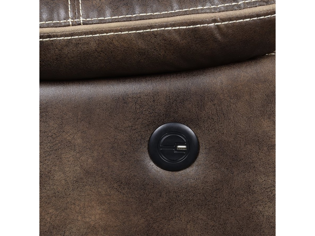 Power Sofa W / Usb Power Outlet-Brown - image 4