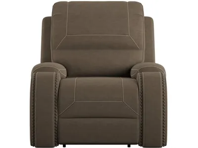 Swivel Recliner - Brown - Alternative View