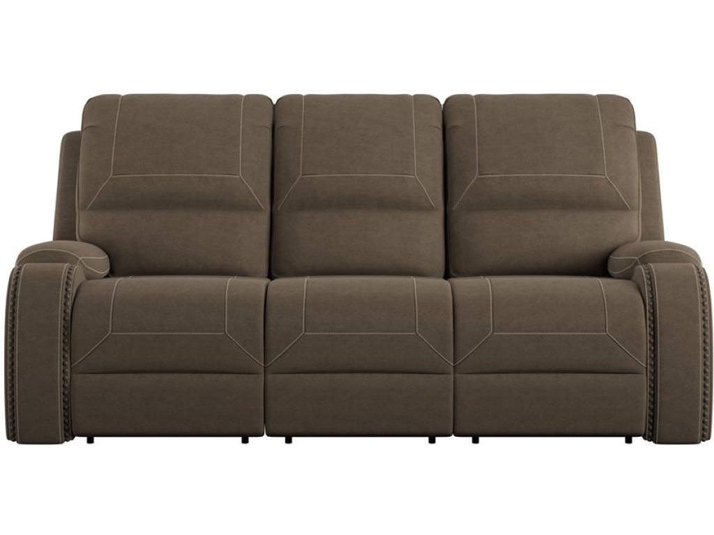 Motion Sofa W /  Dropdown Table & Usb - Brown - image 1