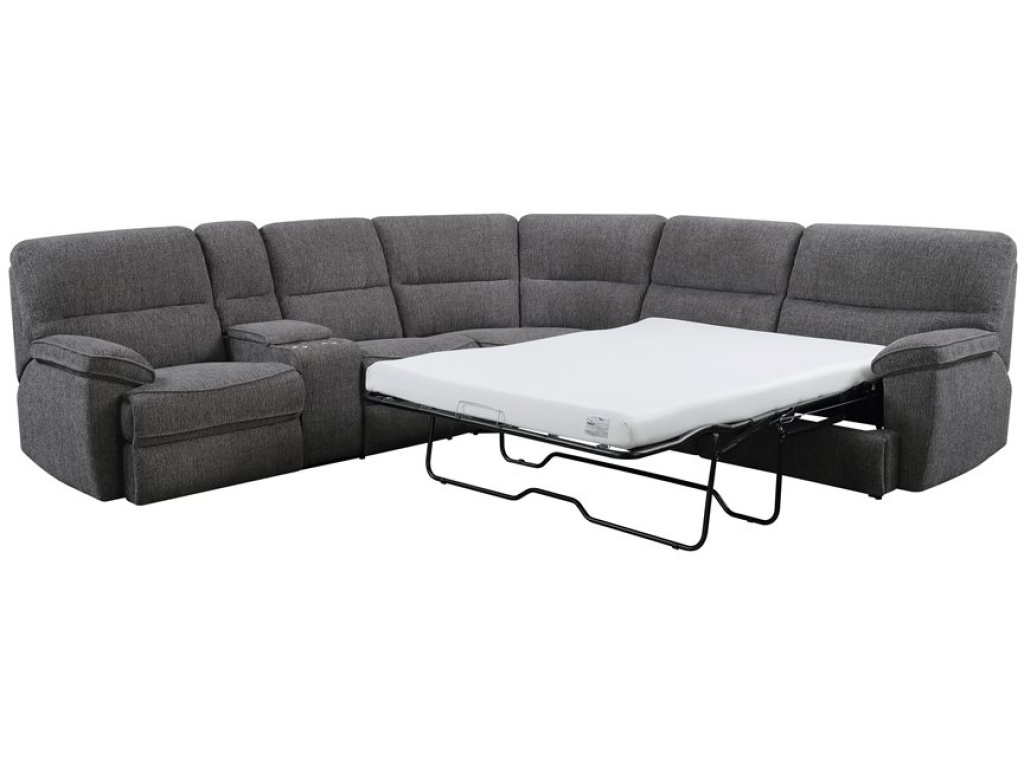 Aurora-3Pc Full Sleeper Sectional-Grey - main image