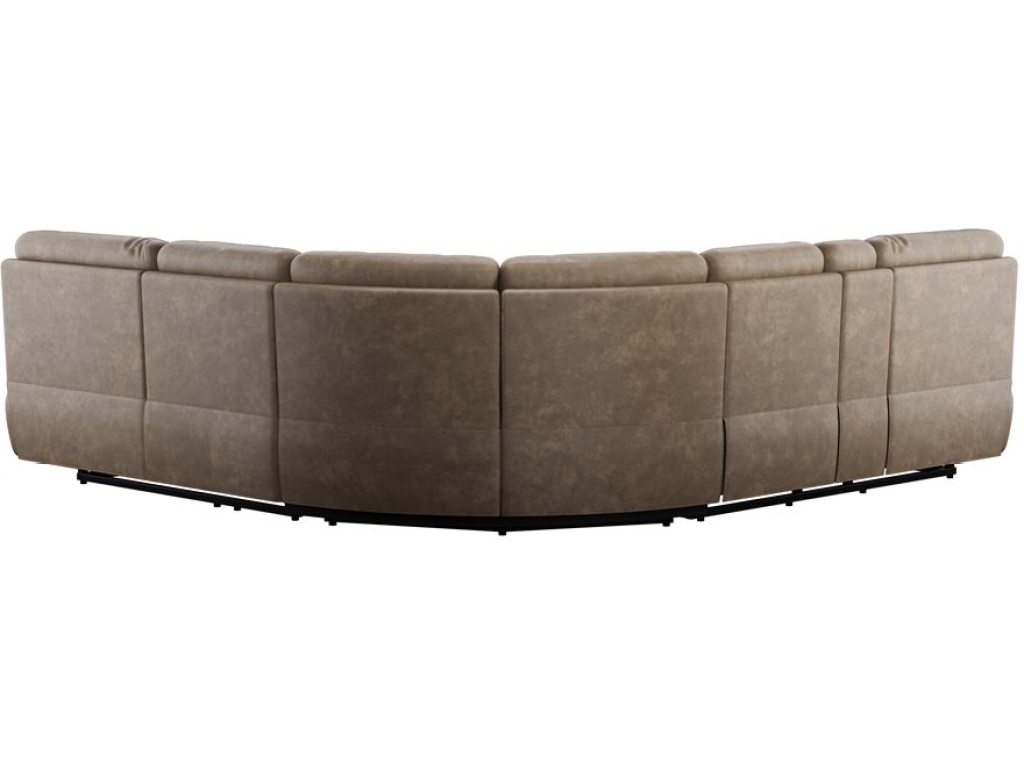 Aurora-3Pc 3-Power Reclining Sectional-Brown - image 2