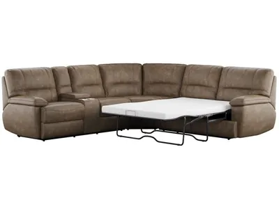 Rsf Full Sleeper W / 3.85" Gel Foam Mattress-Brown