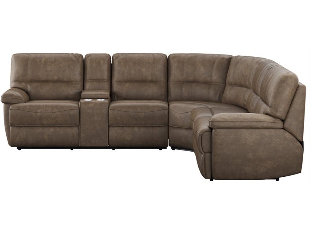 Aurora-3Pc 3-Power Reclining Sectional-Brown - image 1