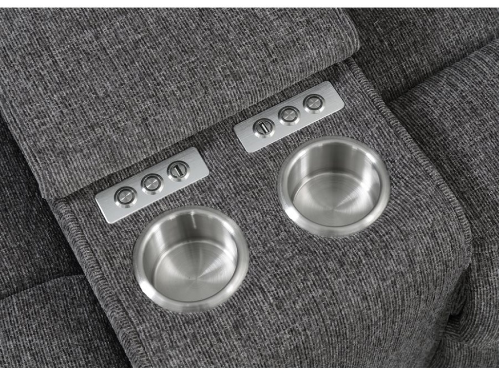 Lsf Power Console Loveseat-Grey - image 3