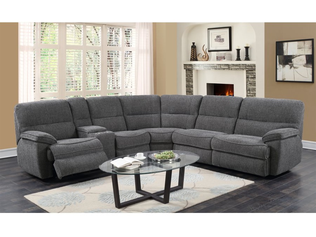 Lsf Power Console Loveseat-Grey - image 4