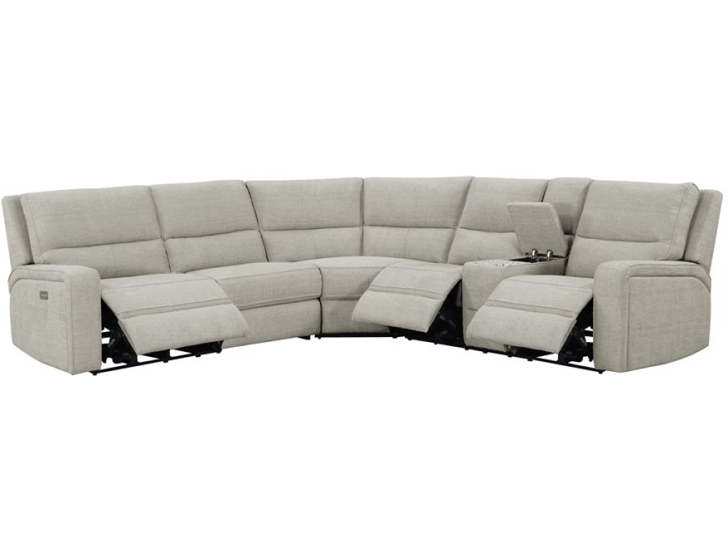 Medford-3Pc 3-Power Reclining Sectional - Tan - main image