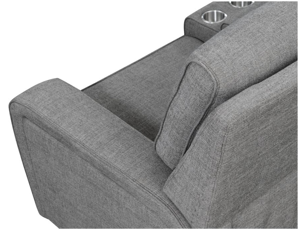 Lsf One Side Power Sofa-Charcoal - image 3