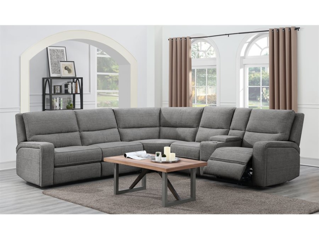 Lsf One Side Power Sofa-Charcoal - image 5