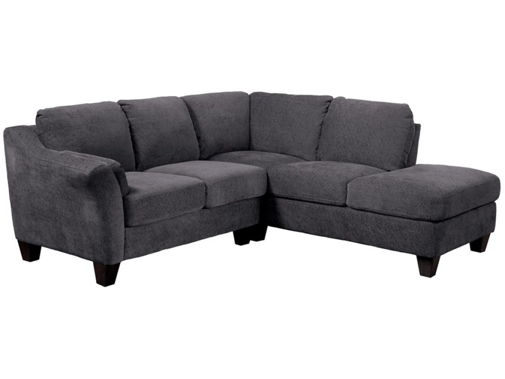Clayton-2Pc Sectional W / 2 Pillows-Grey - main image