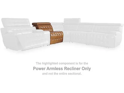 Temmpton Power Armless Recliner - Alternative View
