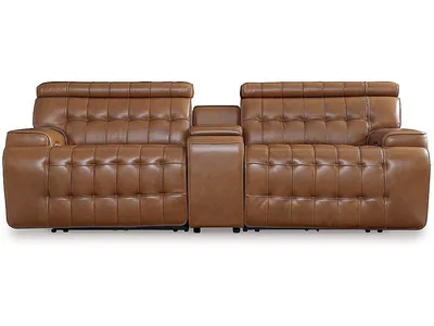 Temmpton 3-Piece Power Reclining Sectional Loveseat with Console