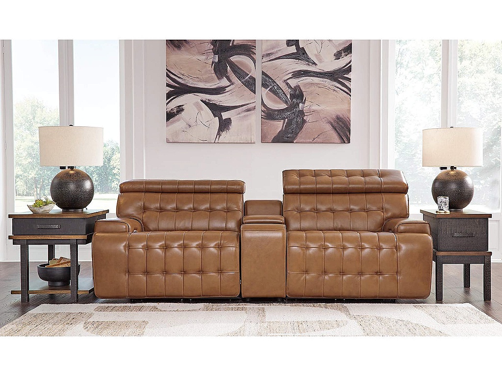 Temmpton 3-Piece Power Reclining Sectional Loveseat with Console - image 1