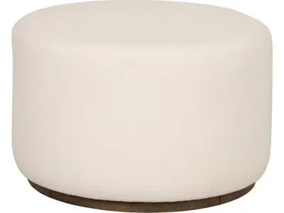 Lyra Ivory Pouf