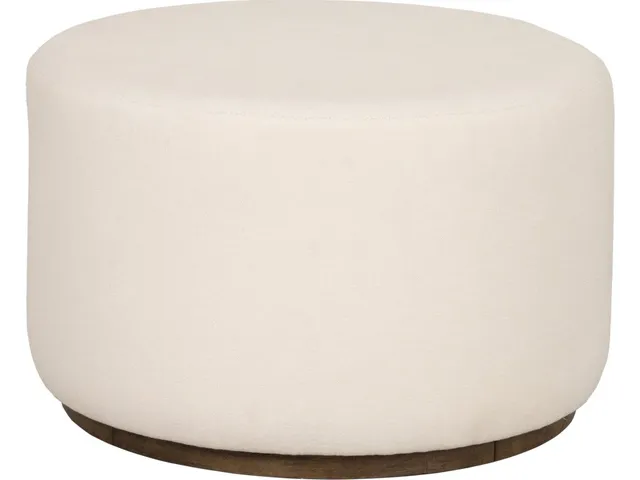 Lyra Ivory Pouf
