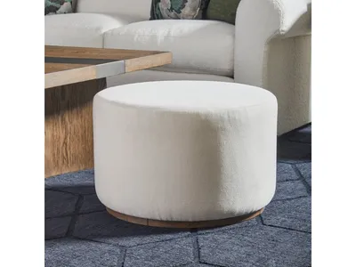 Lyra Ivory Pouf - Alternative View
